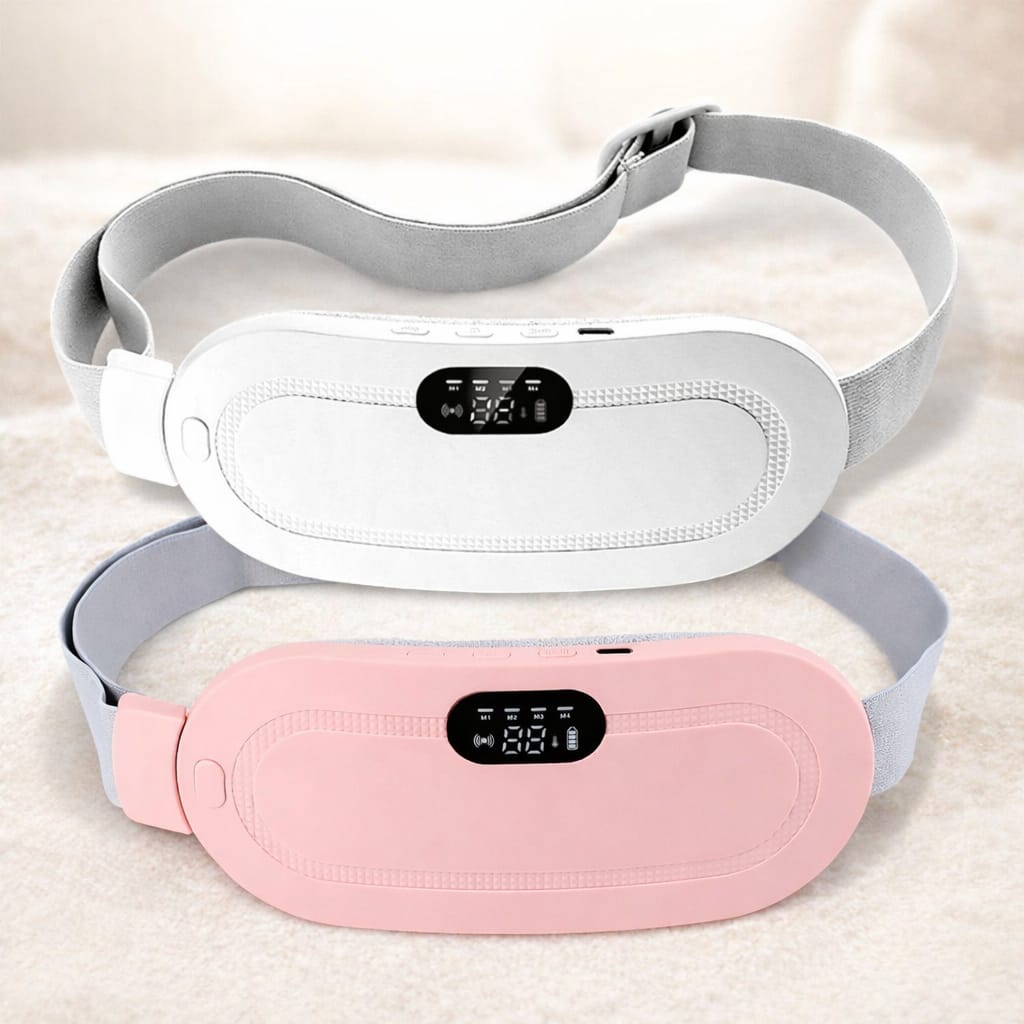 Electric Period Cramp Massager – Heating & Vibrating Waist Belt